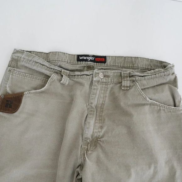 Vintage  Wrangler RIGGS Workwear Green Carhartt Style Size 38x34 - Picture 8 of 13